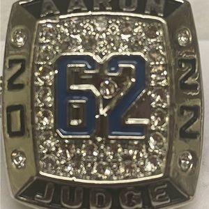 2022 Aaron Judge "62" Homerun AL Homerun Champion custom ring--MVP